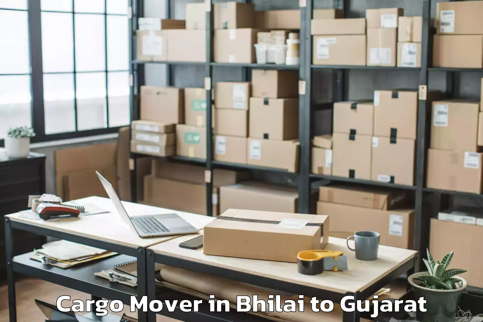 Professional Bhilai to Gandevi Cargo Mover